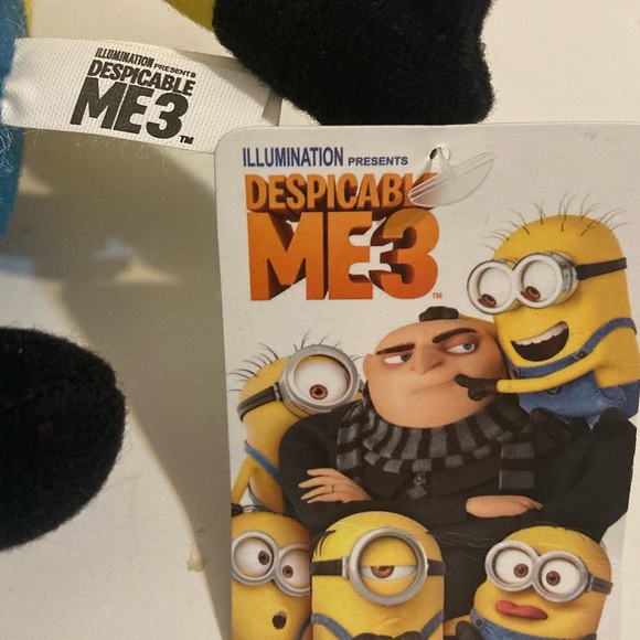 Despicable Me 3 The Minion Stuart One Eye Sad Face Plush 8" - Picture 9 of 14